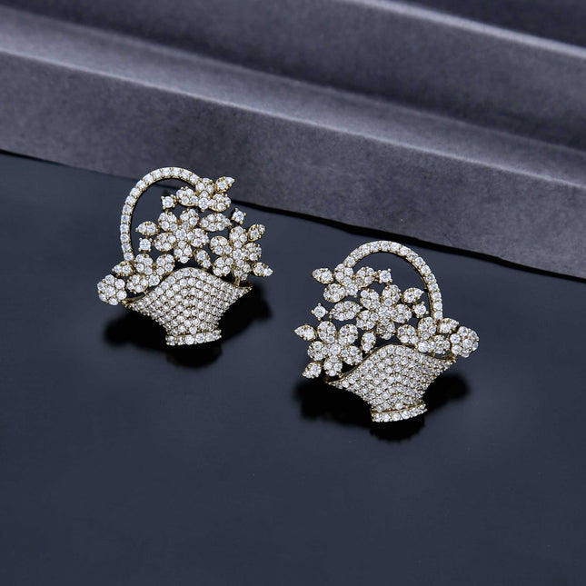 Flower Basket Earring - ESKU301800026