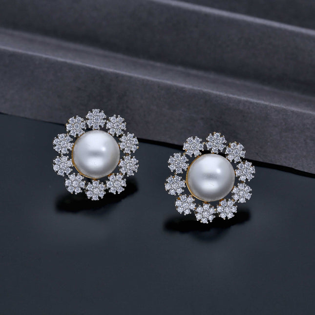 Floral Studs Earrings - ESKU301800028