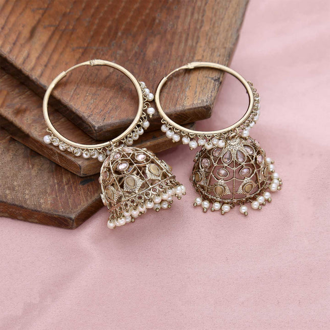 Jhumki With Pearl Earring - ESKU301800079