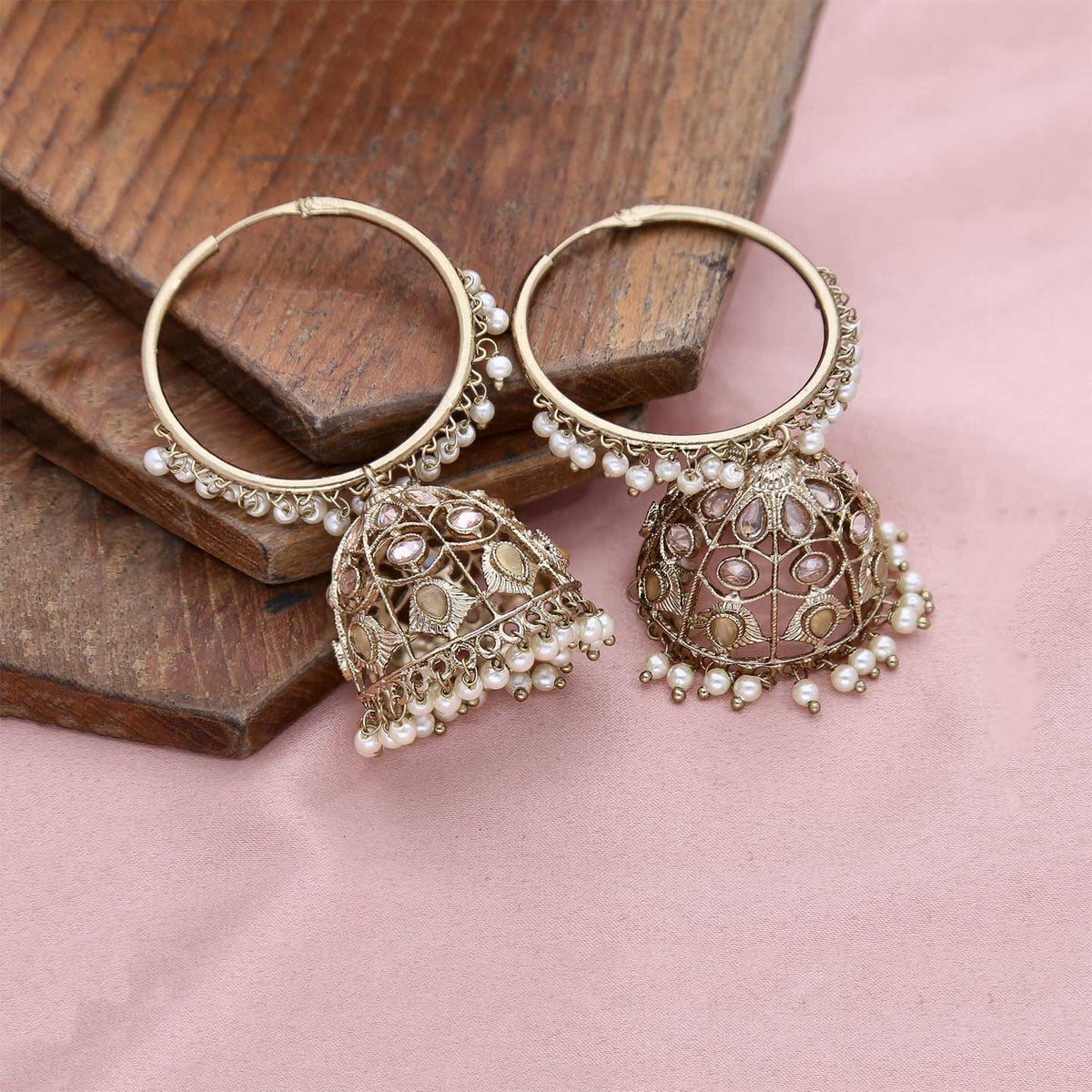 Jhumki With Pearl Earring - ESKU301800079