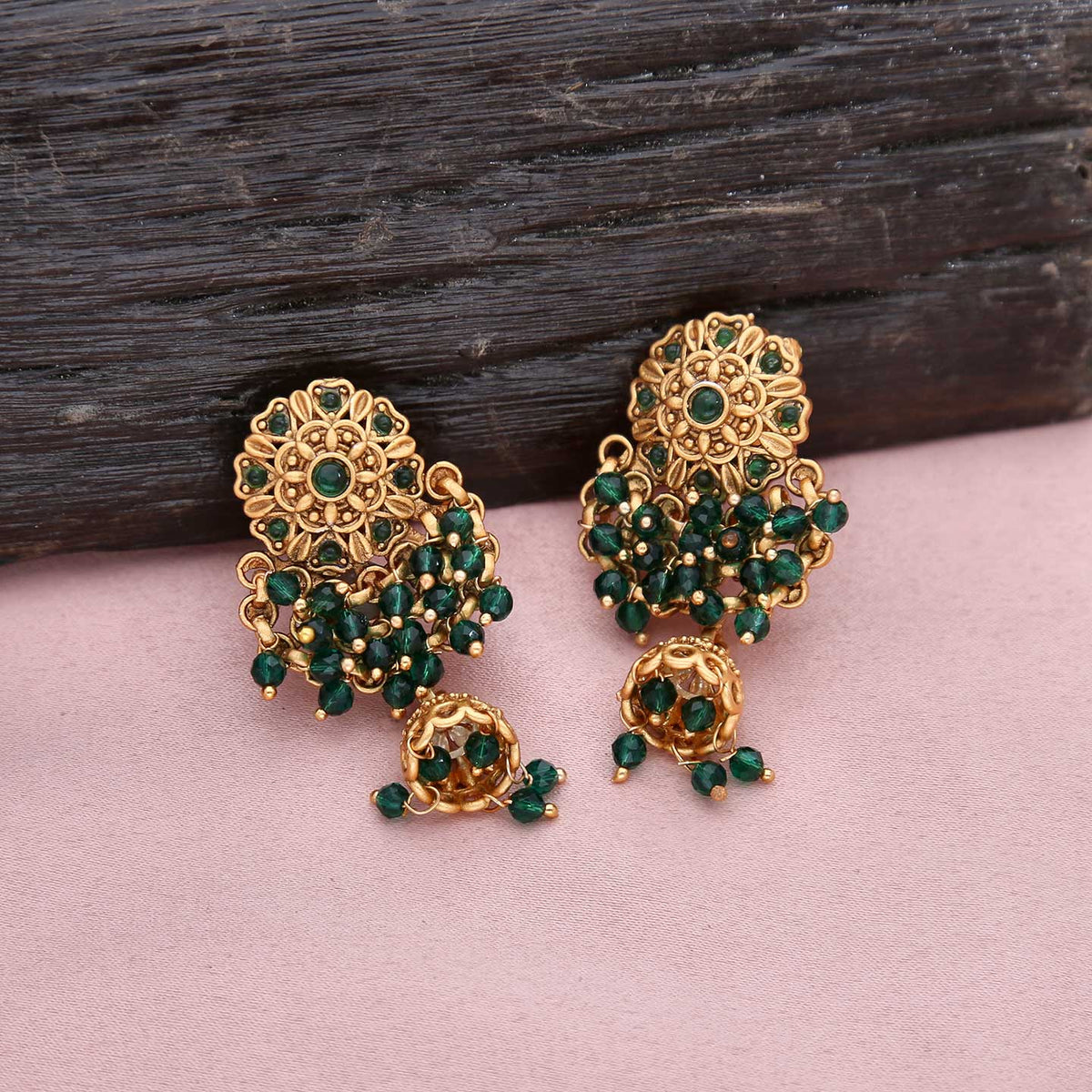 Jhumka With Beads - ESKU301800098