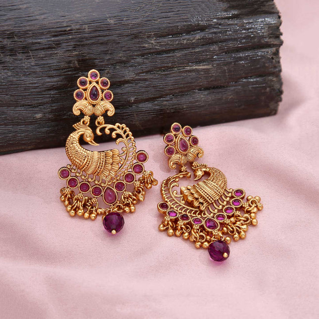 Peakock Festive Earrings - ESKU301800100