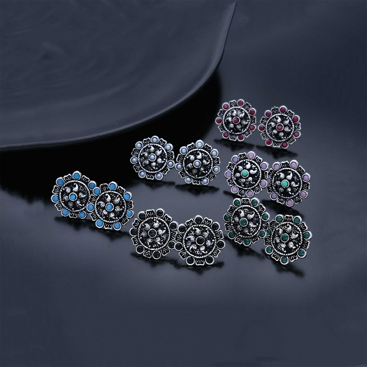 Pearl Earring Pack Of 6 Pair - ESKU301800149