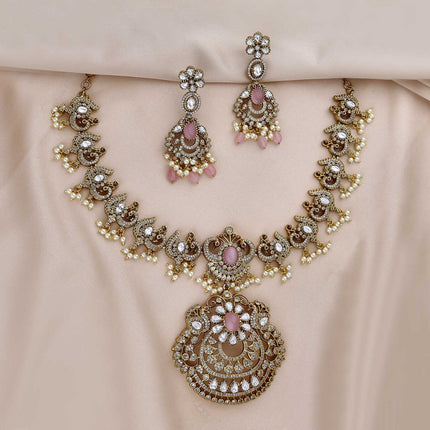Peacock Necklace Set - ESKU301800333