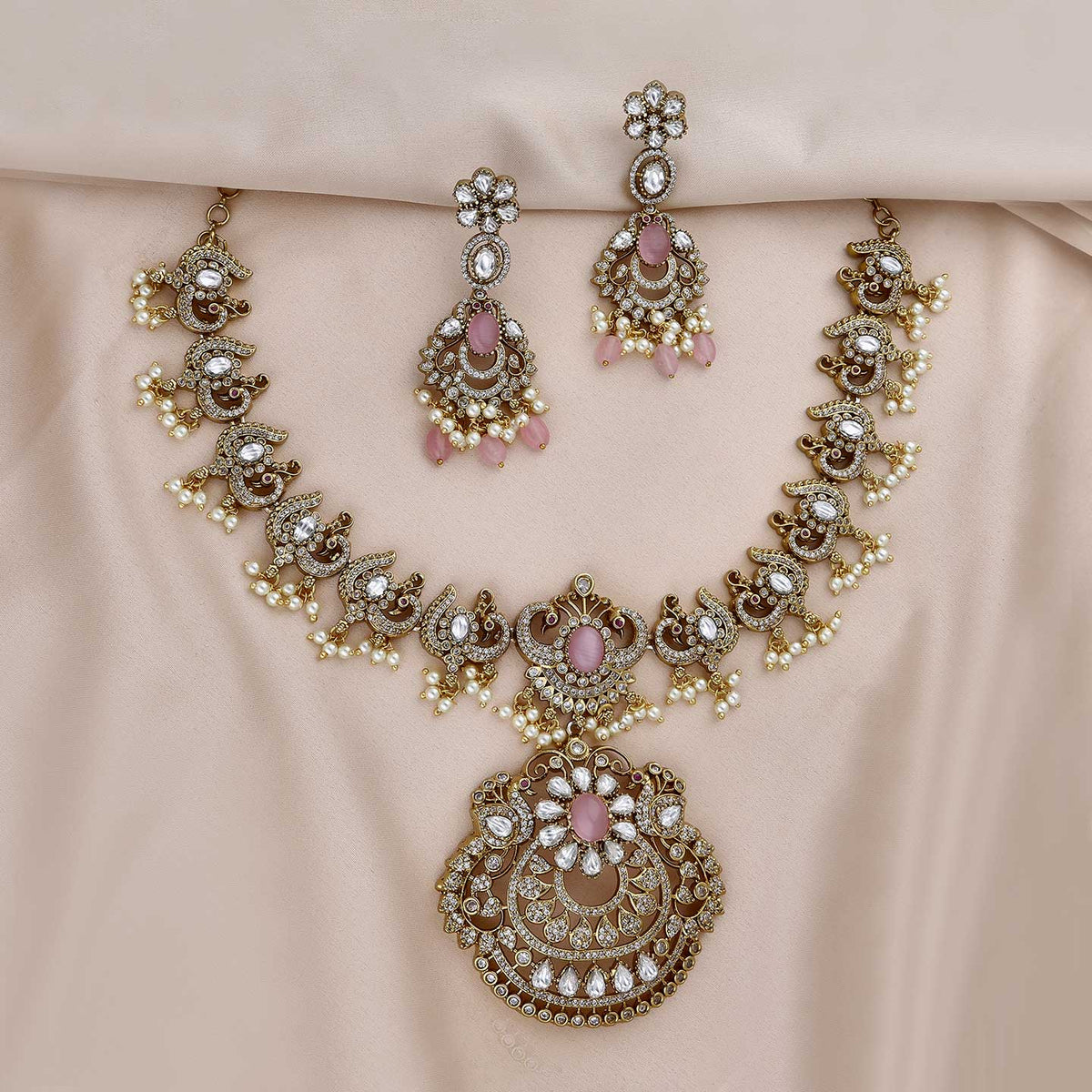 Peacock Necklace Set - ESKU301800333