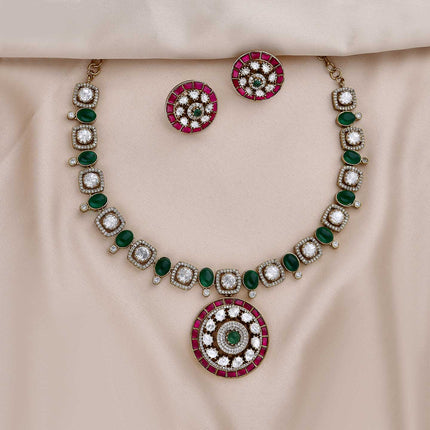 Moissanite Necklace Set - ESKU301800336