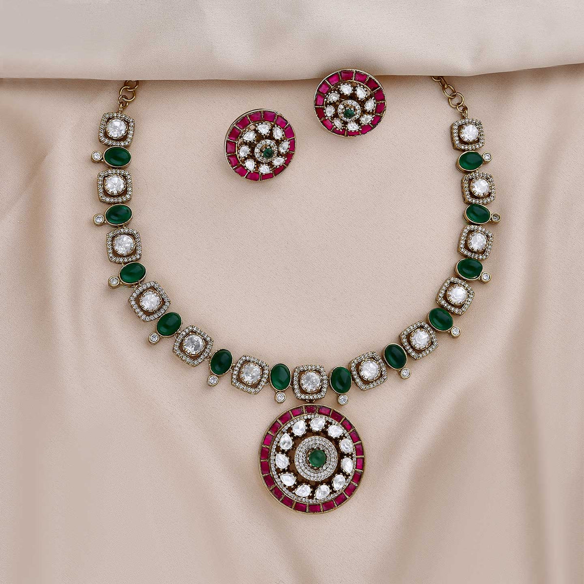 Moissanite Necklace Set - ESKU301800336