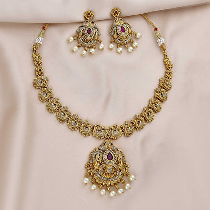 Peacock Necklace Set - ESKU301800372