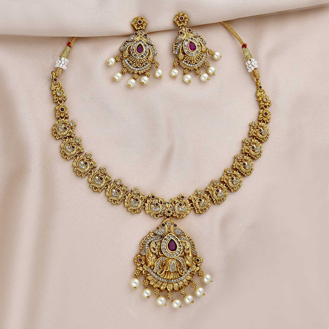 Peacock Necklace Set - ESKU301800372