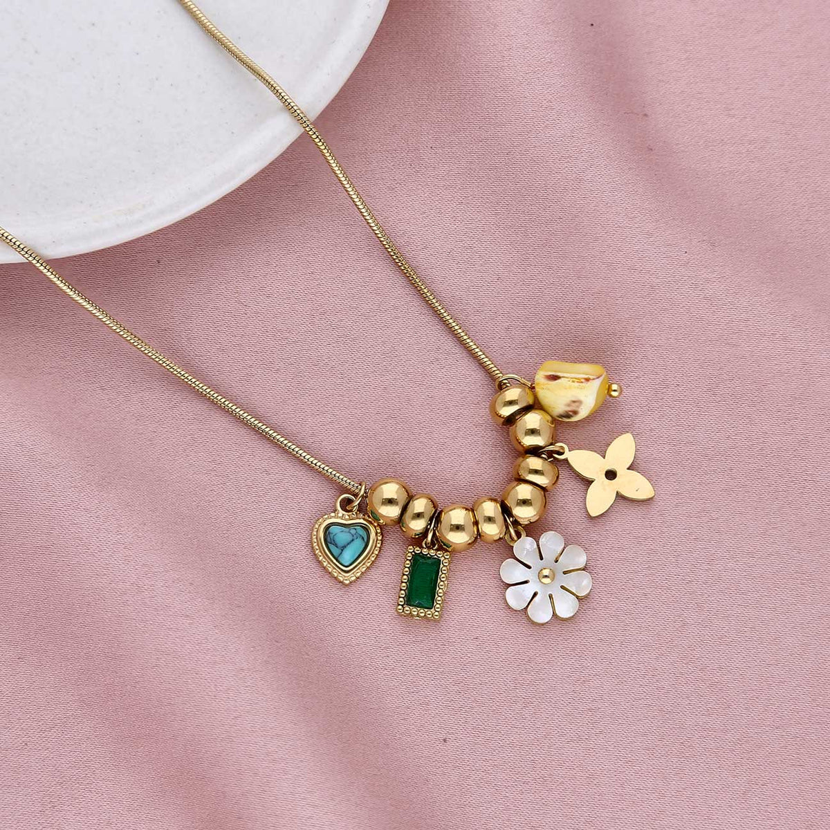 Flower Stainless Steel Pendants - ESKU301800397