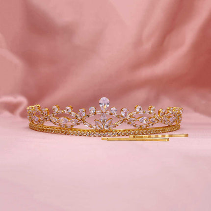Studded Bridal Wedding Crown - ESKU301800440