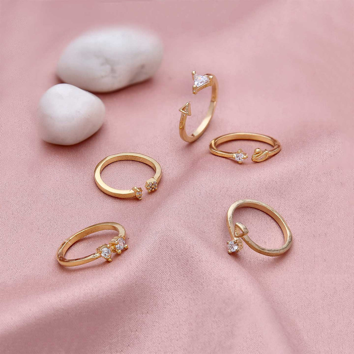 Fashion Delicate Ring Set - ESKU301800502