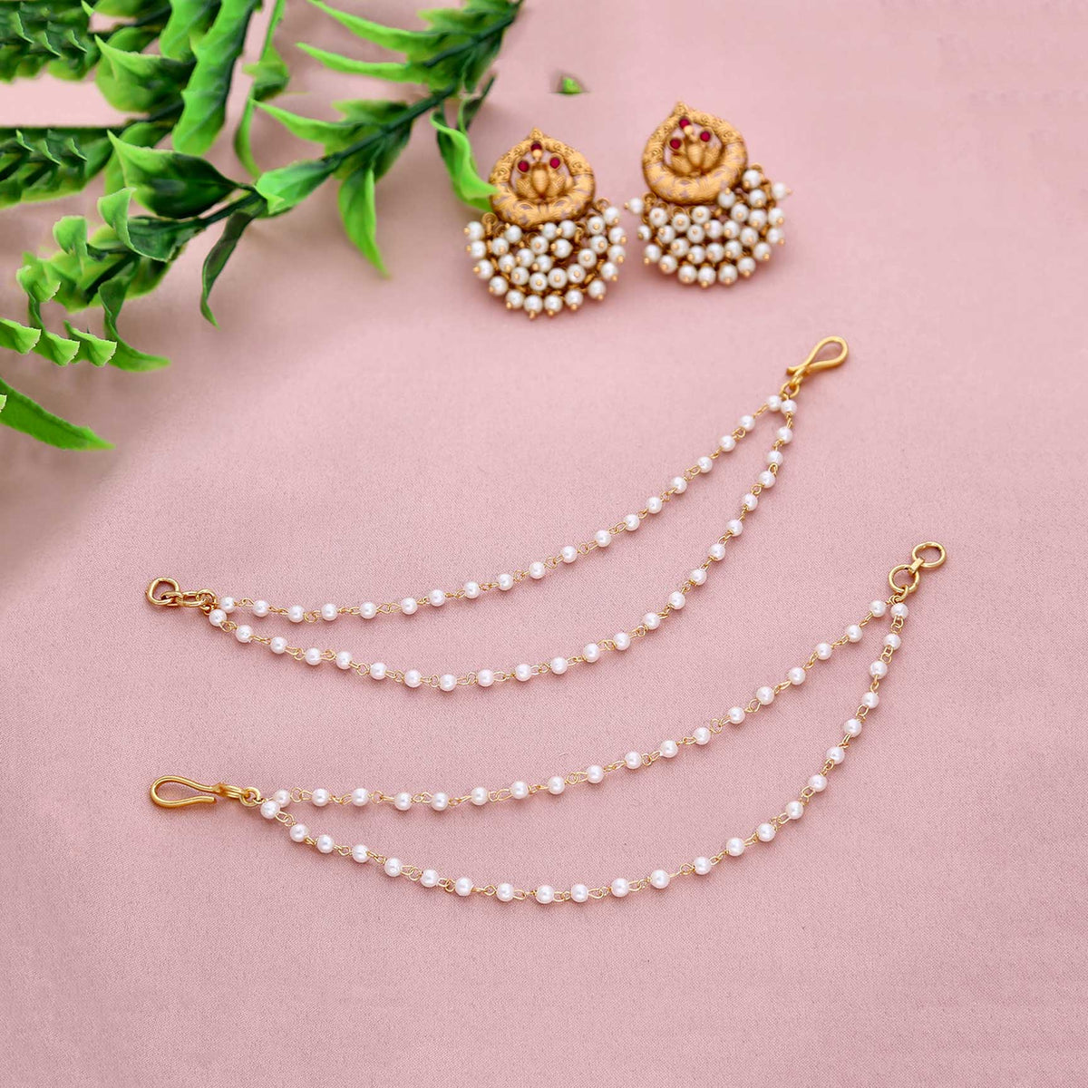 Kaan Chain in Pearl 1/2 Line - ESKU301800536