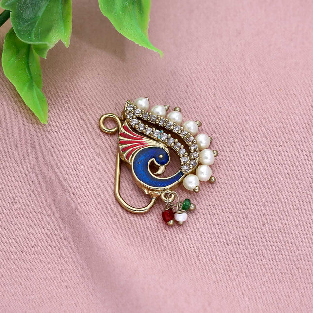 Maharashtrian Nath / Nose Pin - ESKU301800603
