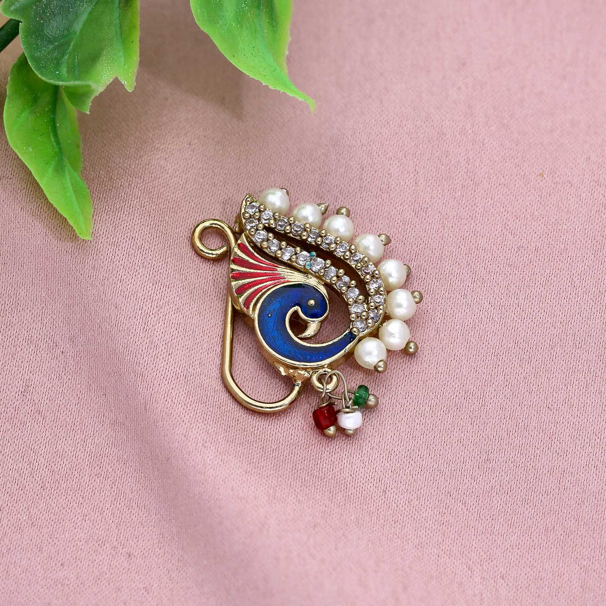 Maharashtrian Nath / Nose Pin - ESKU301800603