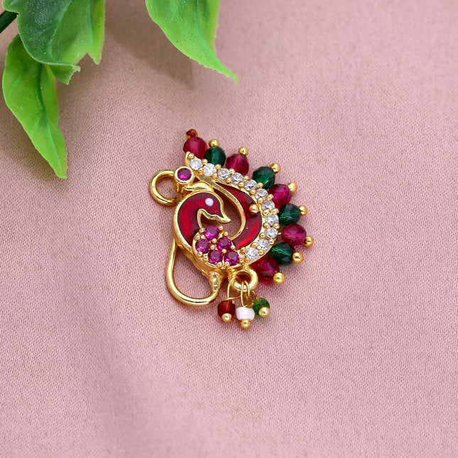 Marathi Nath Nose Pin / Studs - ESKU301800605