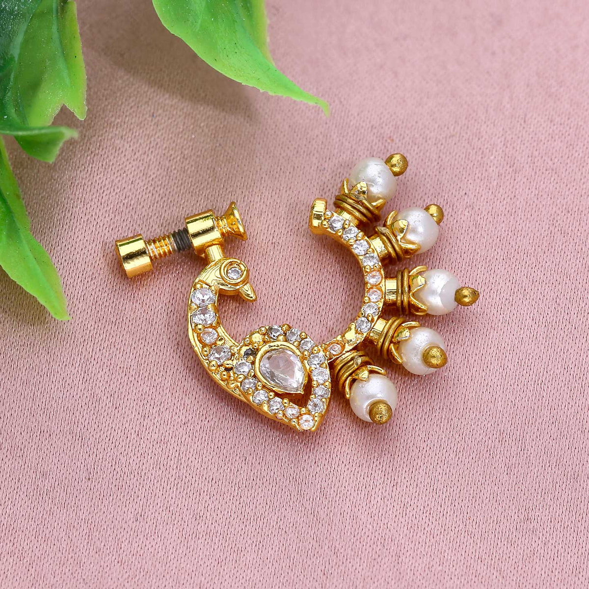 Peacock Nose Pin - ESKU301800608