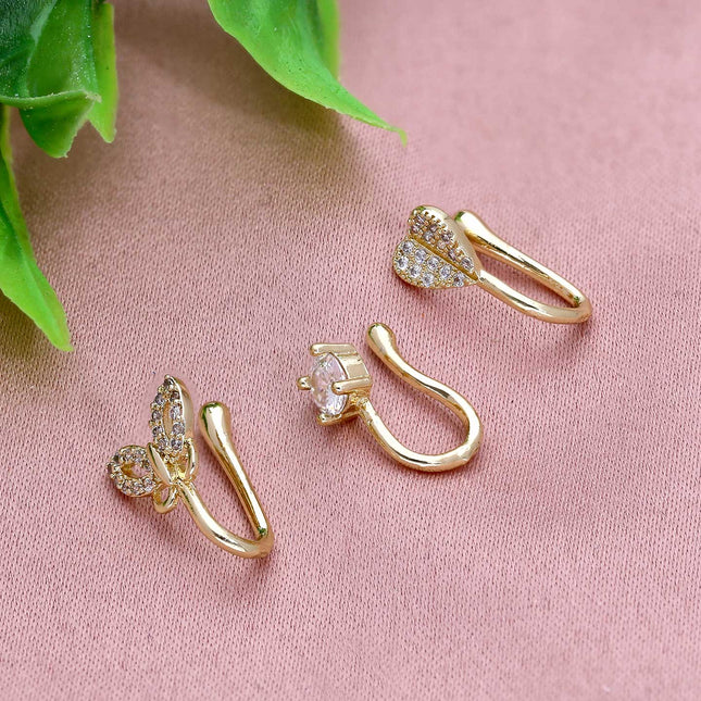 Beautiful Bridal Press Nose Pin - ESKU301800609