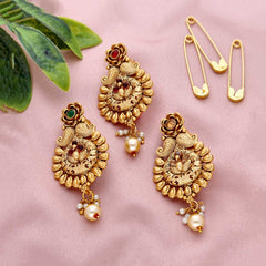 Floral Design Classic Look Saree Pin - ESKU301800667