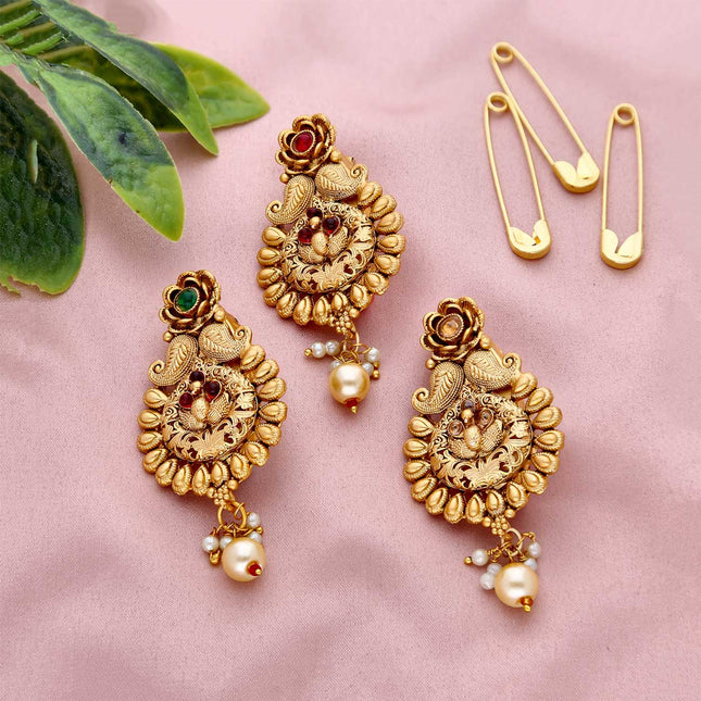 Floral Design Classic Look Saree Pin - ESKU301800667