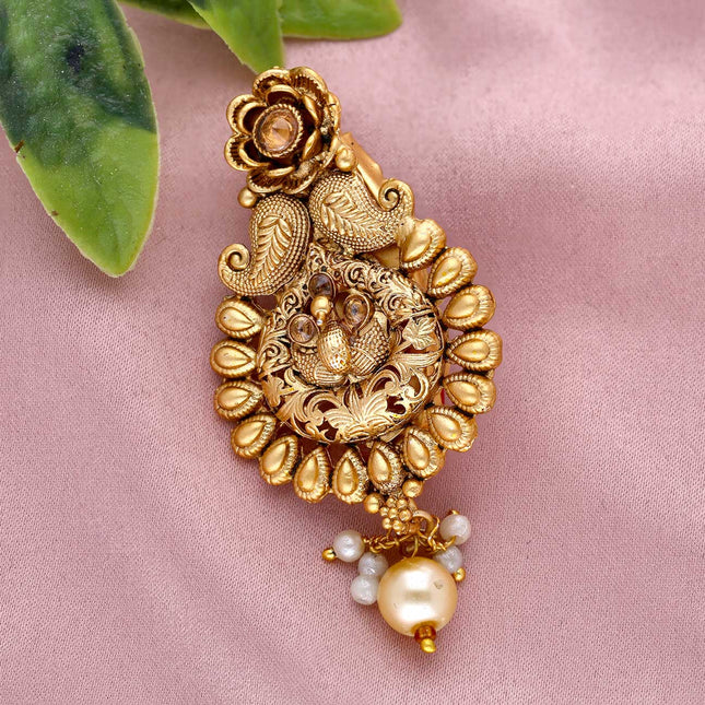 Floral Design Classic Look Saree Pin - ESKU301800667