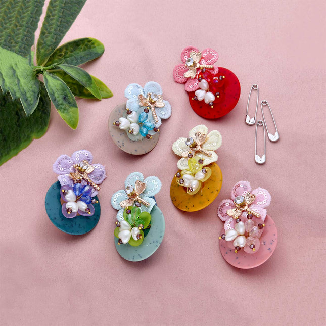 Round Shape Traditional Saree Pin - ESKU301800675