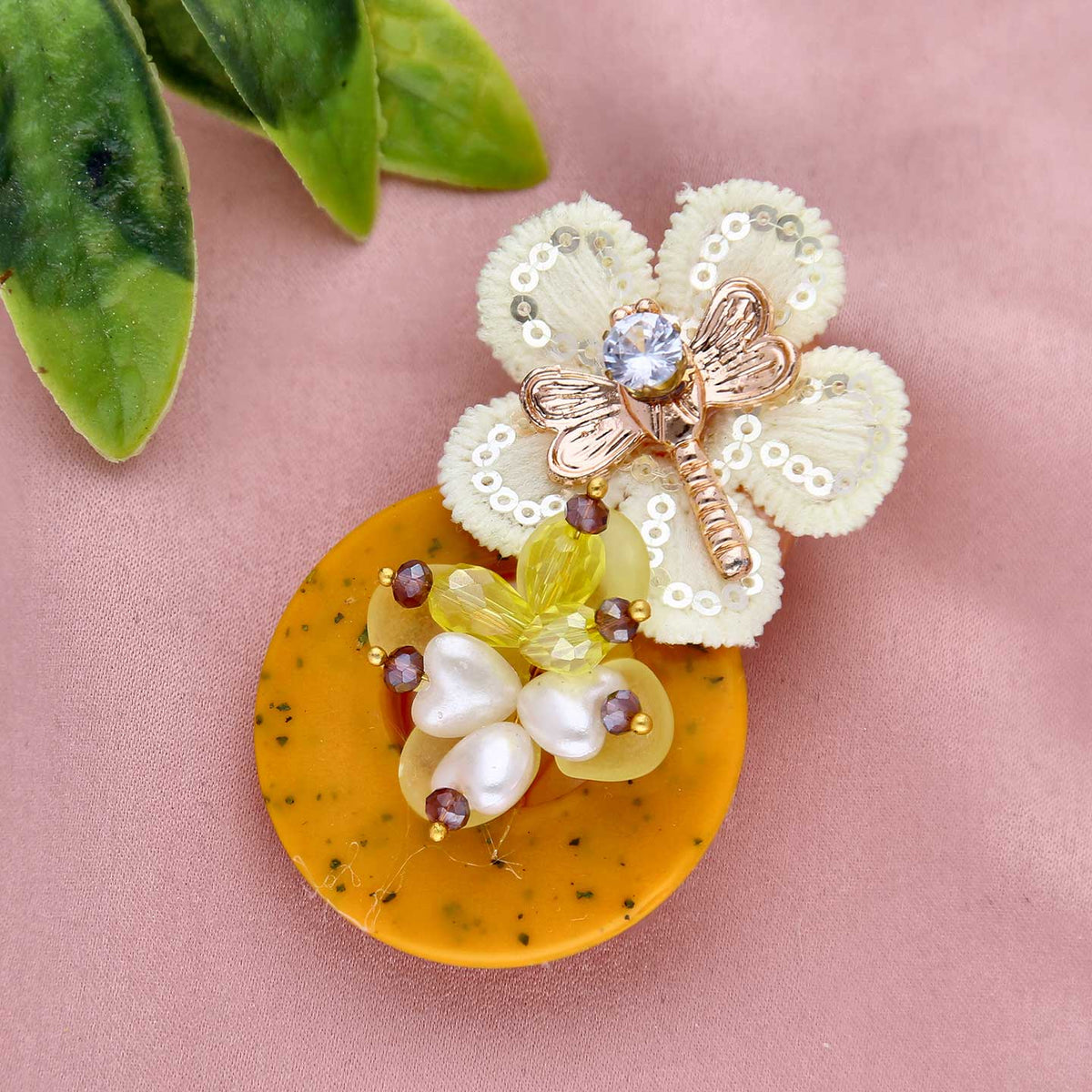 Round Shape Traditional Saree Pin - ESKU301800675