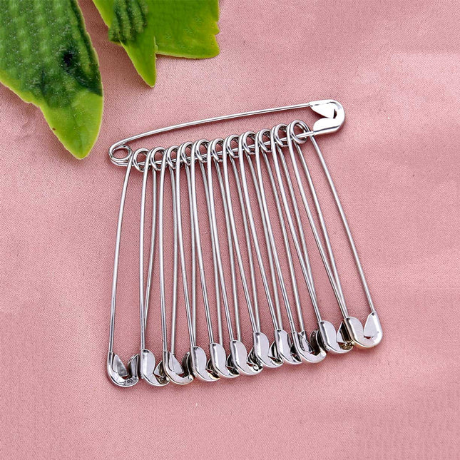 Safety Pins in Rhodium finish - 5 No - ESKU301800683