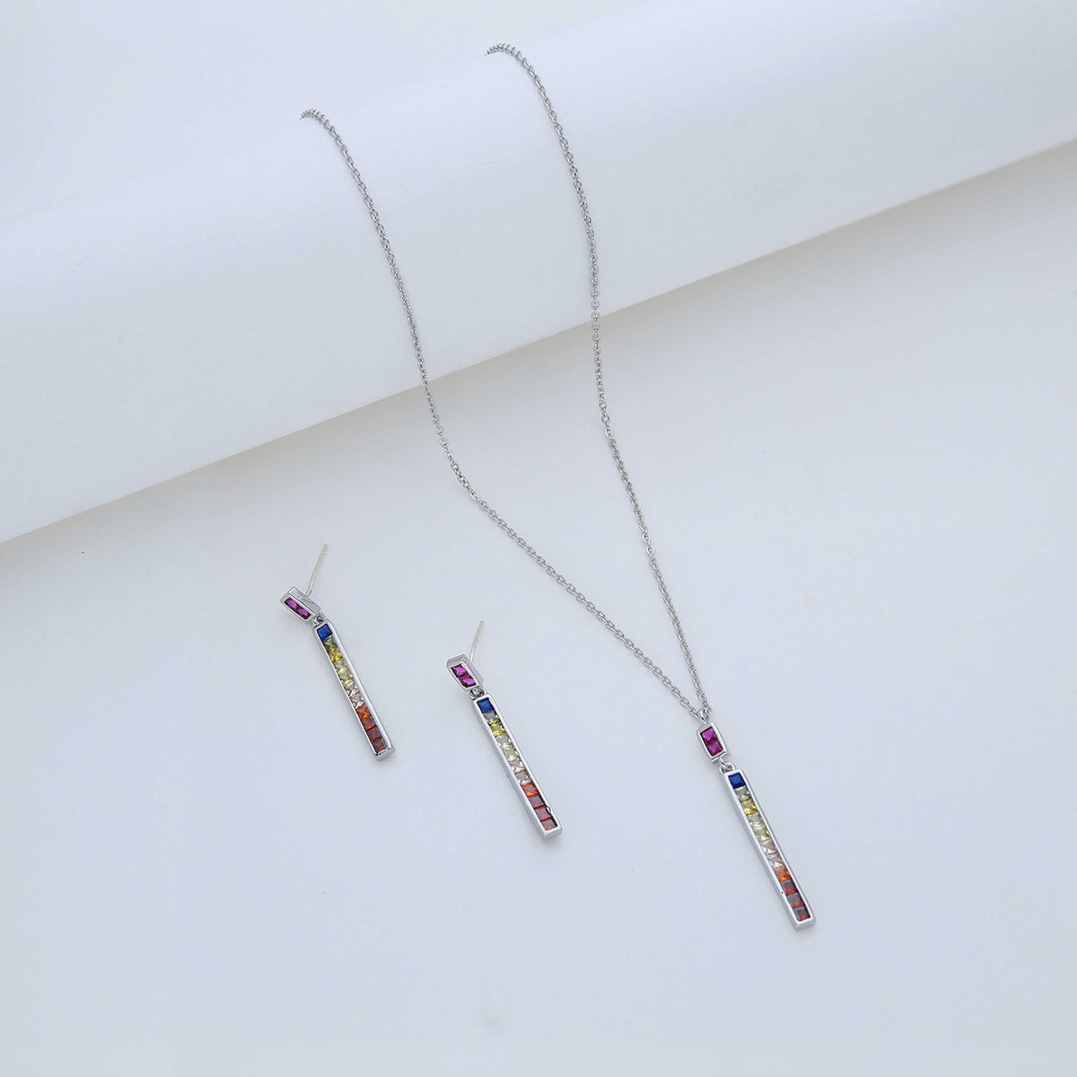 Multi-Color Bar Pendant Set - ESKU301800790