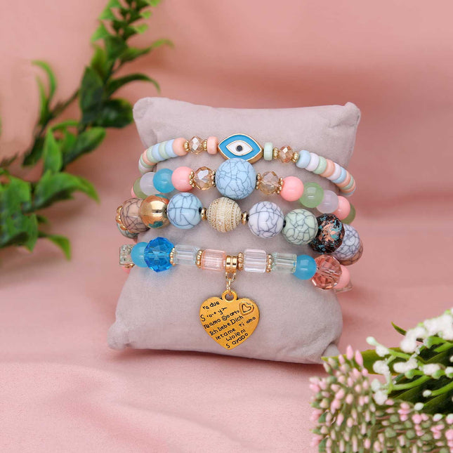 Evil Eye Charm Bracelet Set - ESKU301800959