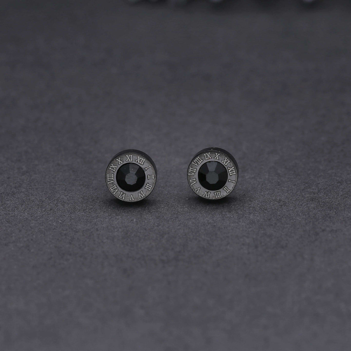 Rouman Number Stud Earrings - ESKU301901229