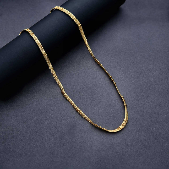 Golden Daily Wear Men Neck Chain - ESKU301901290