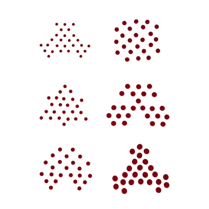 Maroon Velvet Bindi - ESKU301901343_1