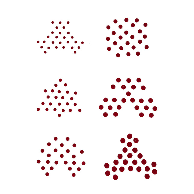 Maroon Velvet Bindi - ESKU301901343_1