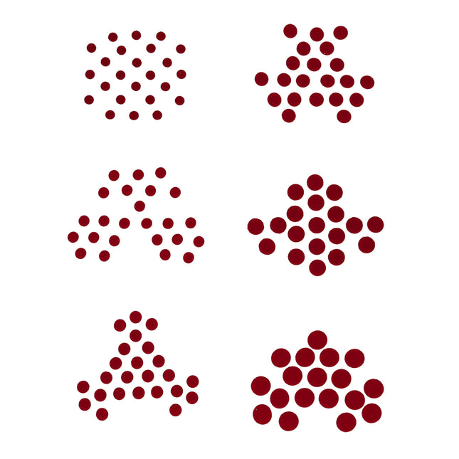 Maroon Velvet Bindi - ESKU301901343_2