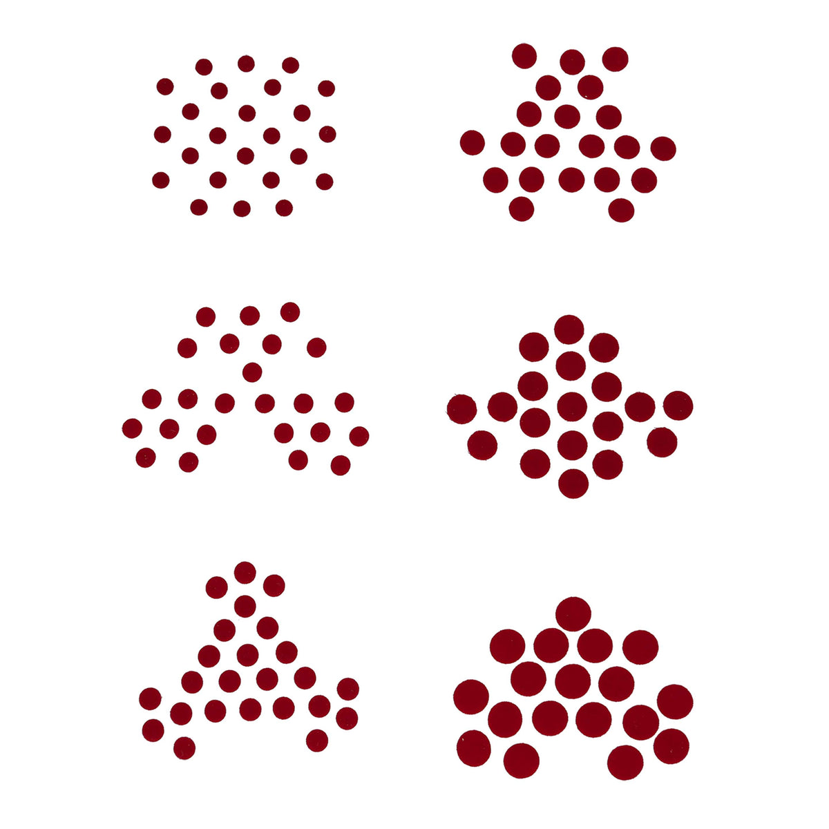 Maroon Velvet Bindi - ESKU301901343_2