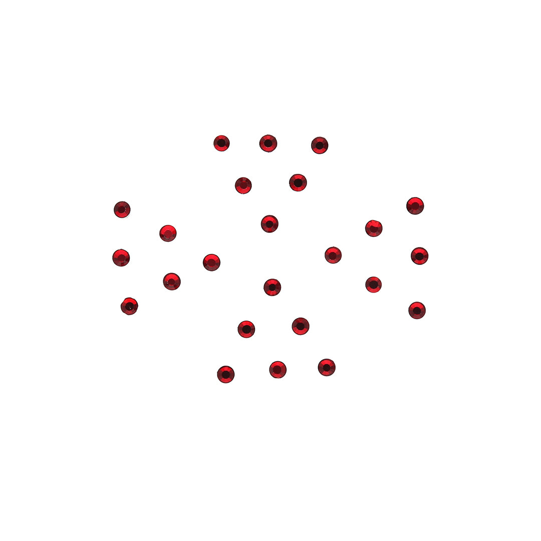 Maroon Flat Stone Bindi - ESKU301901350_1