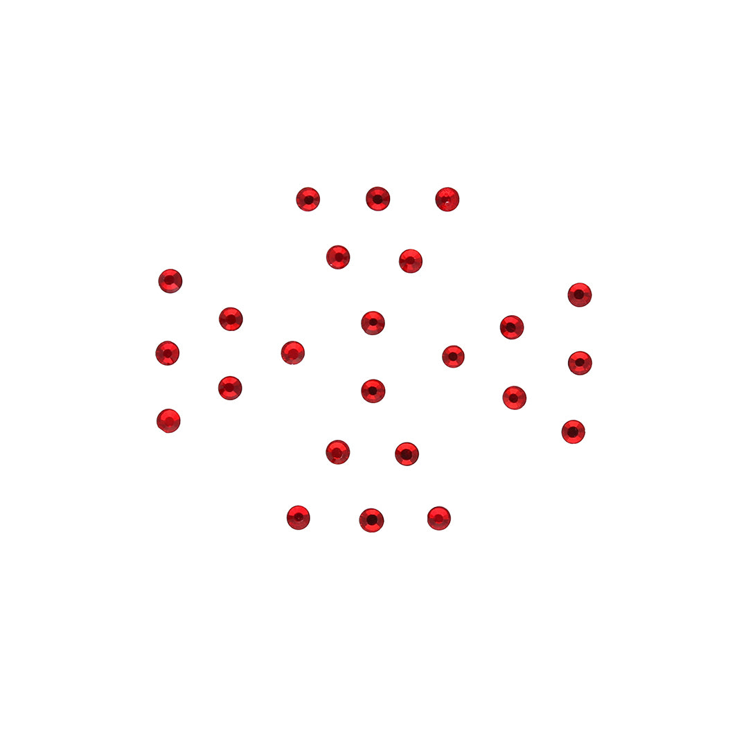 Red Flat Stone Bindi - ESKU301901354_1