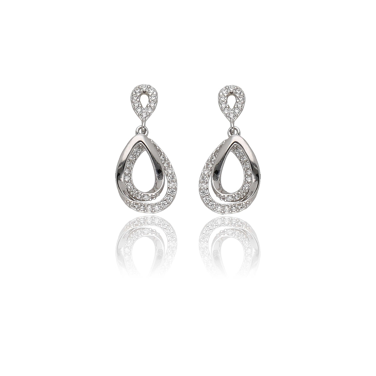 Fancy CZ Drop Earring - ESKU301901369