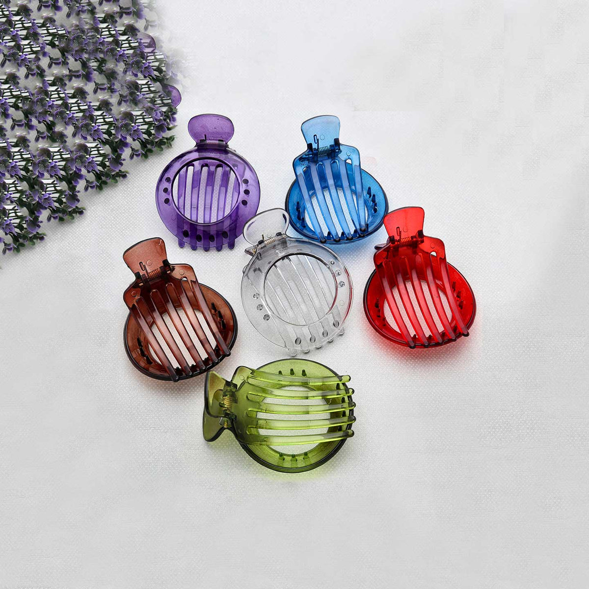 Round Alligator Bun Clip - ESKU302001808