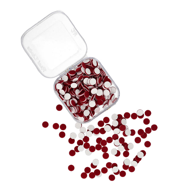 Maroon Velvet Bindi - ESKU302001911_1