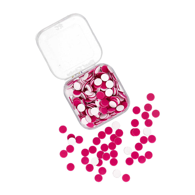 Rani Pink Velvet Bindi - ESKU302001915_1