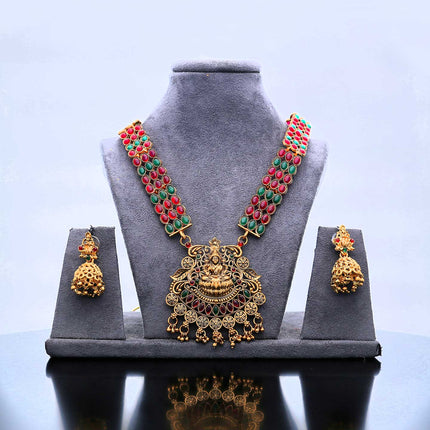 Elegant Temple Jewellery Set - ESKU302102096