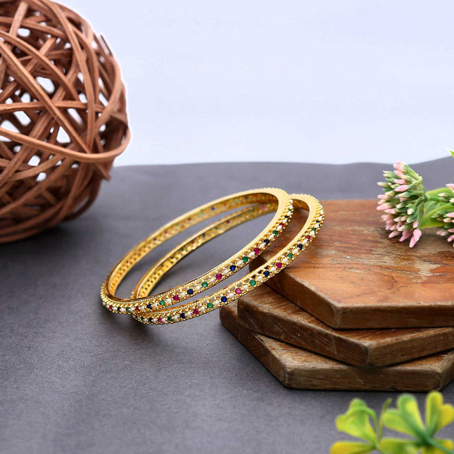 Pearl Studded Bangles - ESKU302102127