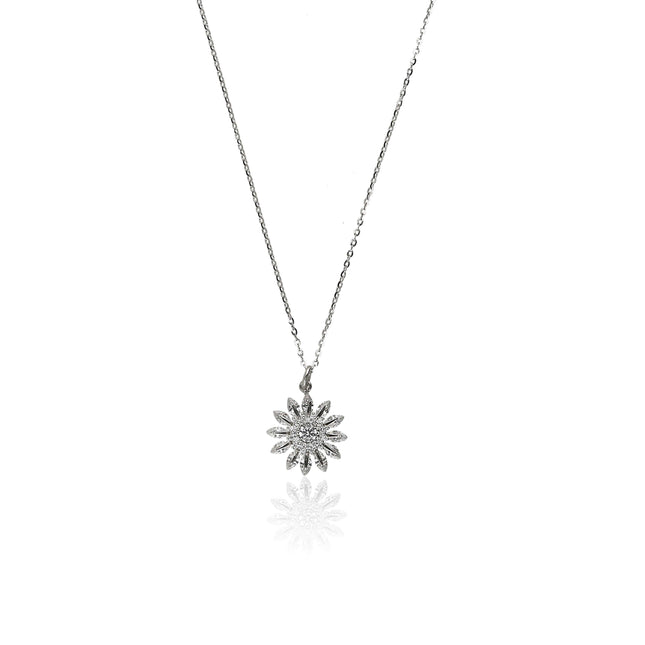Flower Pendant Chain Necklace - ESKU302202922