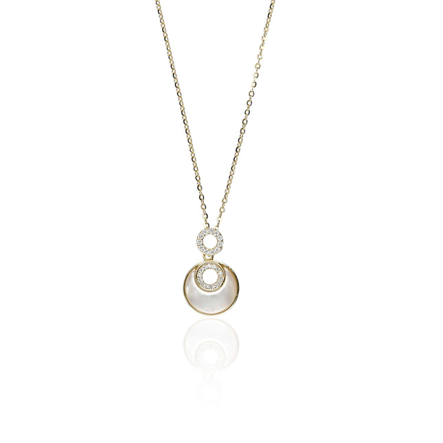 Mother of Pearl Pendant Necklace - ESKU302202924