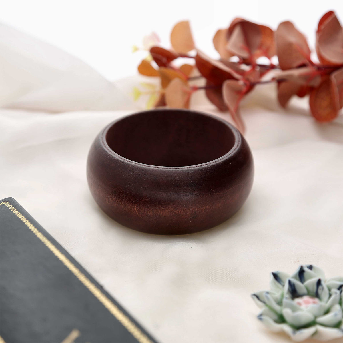 Fancy Round Wooden Bangle - ESKU302202959