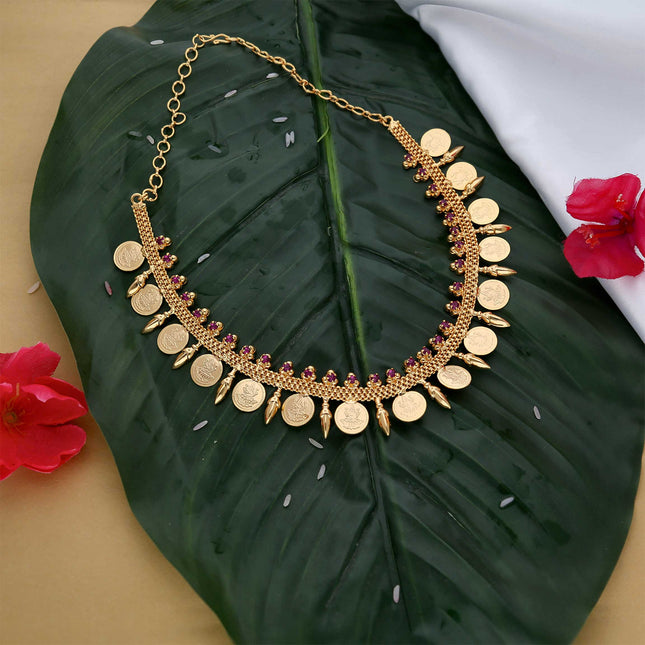 Laxmi Coin Long Necklace - ESKU302303068