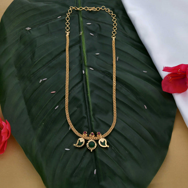 Simple Mango Palakka Necklace - ESKU302303077