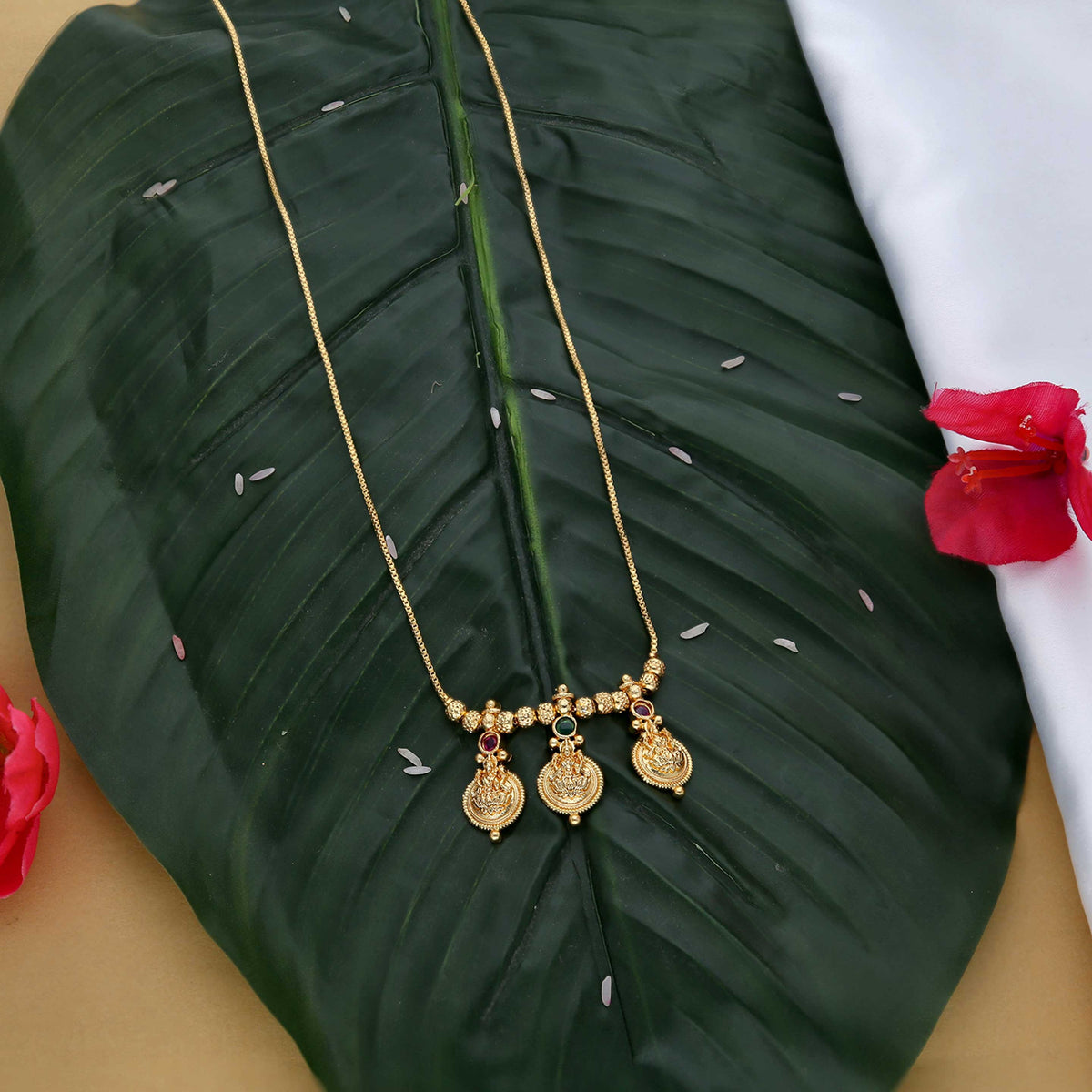 Lakshmi Coin Necklace - ESKU302303079